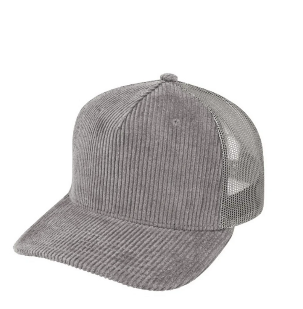 5 Panel Corduroy Trucker Cap