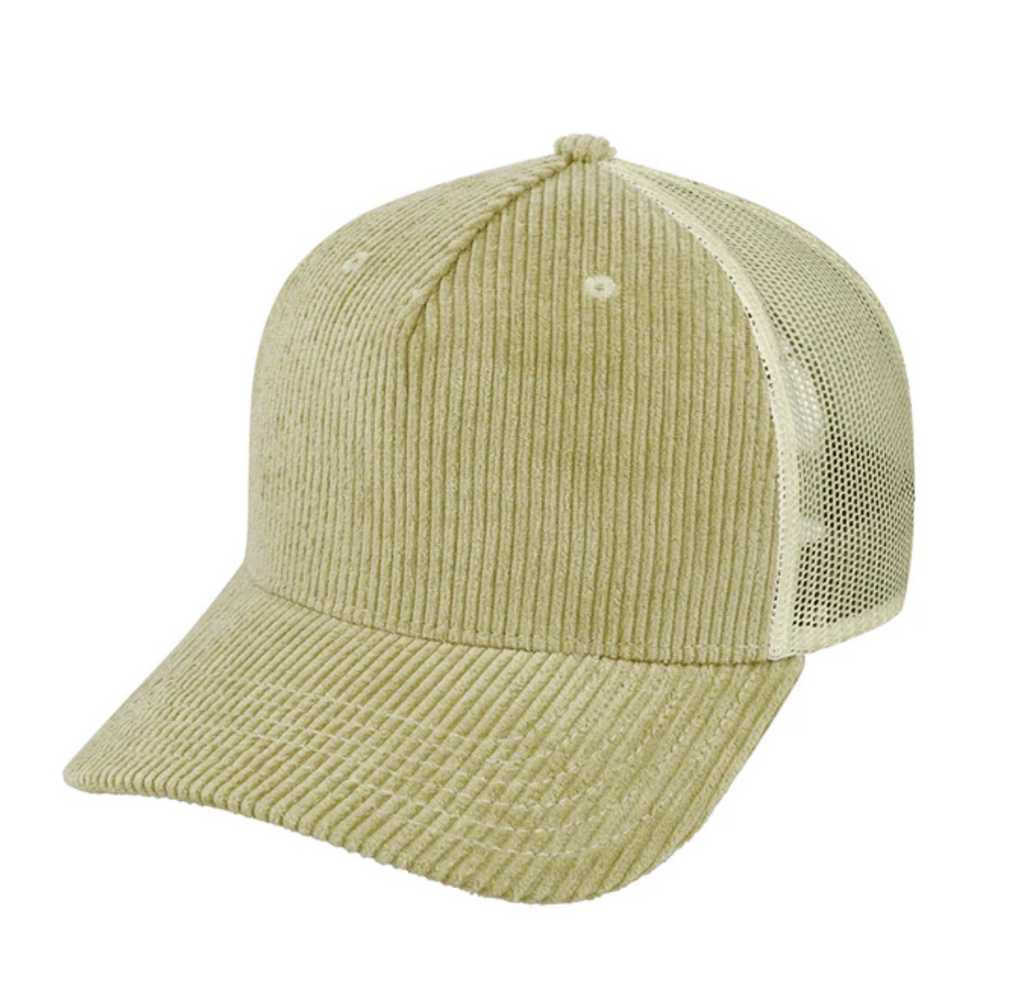 5 Panel Corduroy Trucker Cap