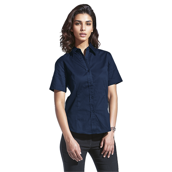 Brushed Cotton Twill Lounge Short Sleeve Ladies