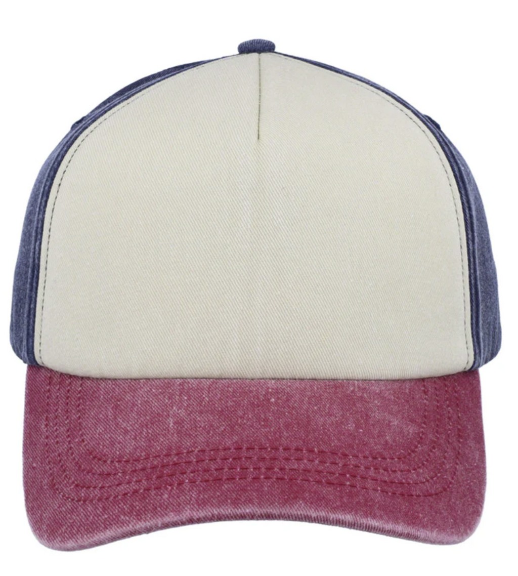5 Panel Vintage Washed Cap