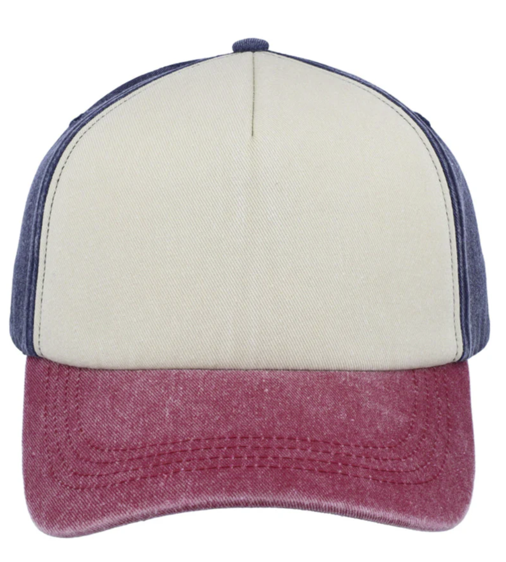 5 Panel Vintage Washed Cap